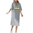 thumbnail image 2 of Summer Dresses for Women Free Shipping Round Neck Short Sleeved T-shirt And Ankle Dress For Spring Summer, 2 of 4