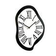 thumbnail image 4 of Reloj de pared derretido abstracto de moda con números romanos, creativo, divertido y distorsionado. S, 4 of 9