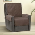 thumbnail image 3 of Cover Bonanza Indoor Recliner Slipcover, 23 x 21 x 35 inch, Dark Brown/Tan, 3 of 9