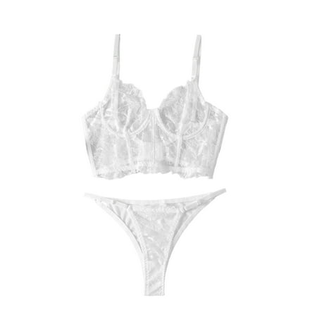 Yuhangmm Black Embroidered Fishbone Corset Briefs Sexy Underwear Set Extended Fishbone Underwear Strap plus Size Lingerie Gowns 3x-4x