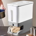 thumbnail image 1 of Xuniizn storage jar Rice Bucket Box Household Sealed Large Capacity Insect Proof Dampness-proof Flour Miscellaneous Grains Press Storage Tank One Click Grain Release With Rice Cup, 1 of 6