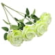 thumbnail image 1 of Rosas artificiales de seda Yuarrent 10 piezas color Verde claro, 1 of 6