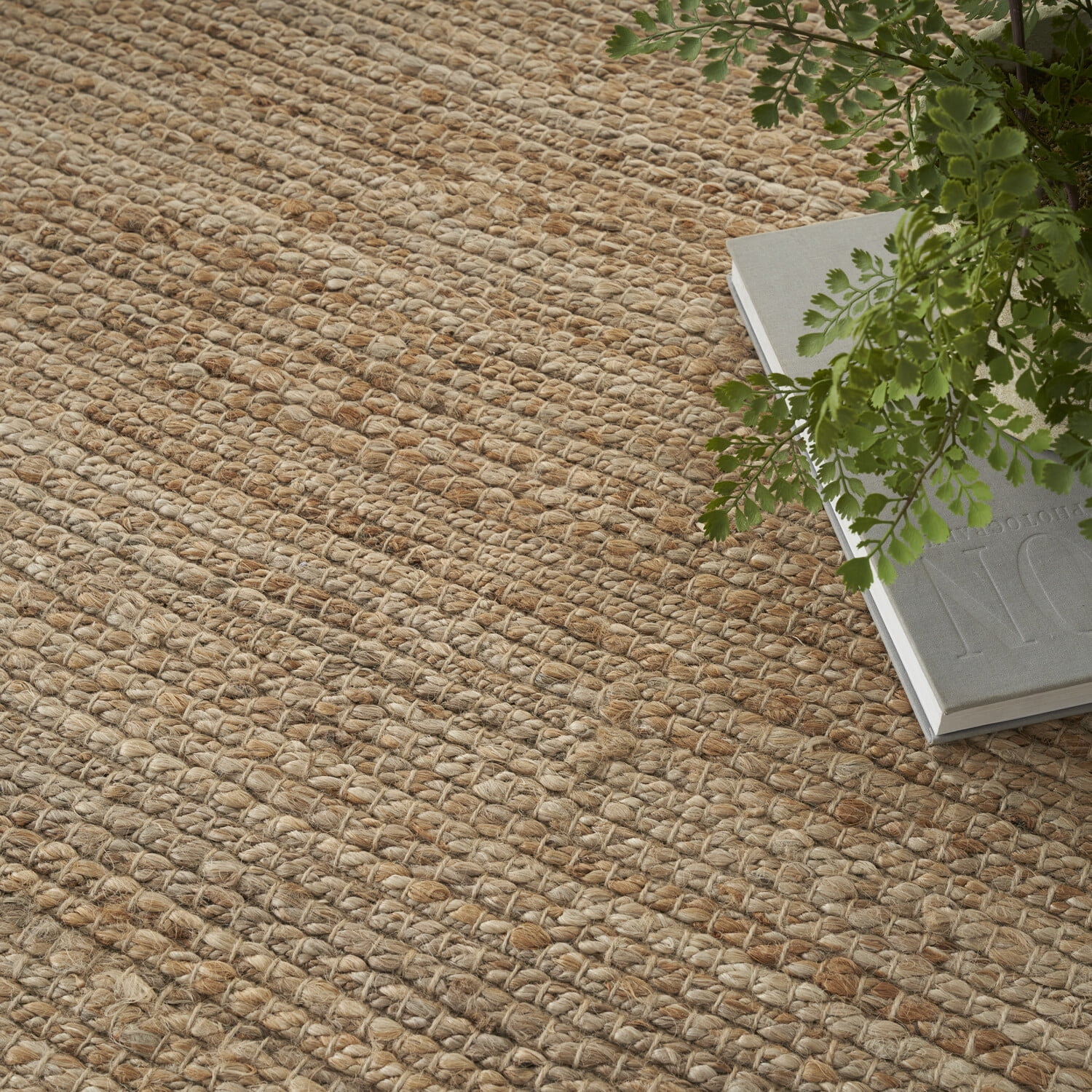 Nourison Natural Jute Solid Natural 8' x 10' Area Rug (8x10)