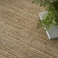 thumbnail image 4 of Nourison Natural Jute Solid Natural 8' x 10' Area Rug (8x10), 4 of 10
