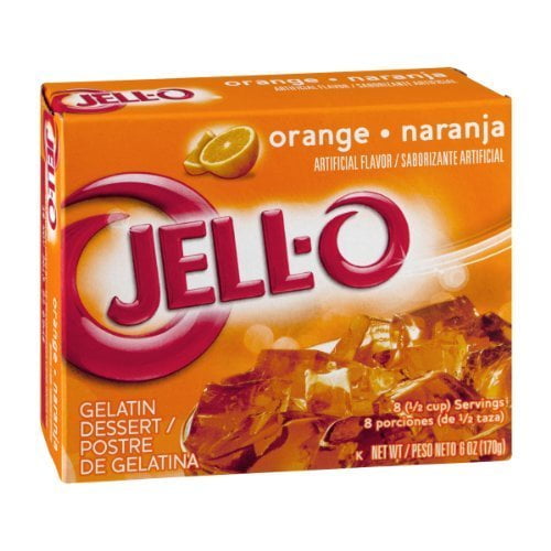 JellO Orange Flavor Gelatin Dessert 8 CT