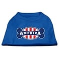 thumbnail image 1 of Bonely In America Screen Print Shirt Blue Sm (10), 1 of 1