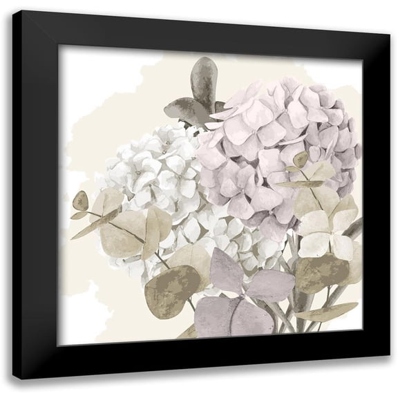 Allen, Kimberly 12x12 Black Modern Framed Museum Art Print Titled - Hydrangea 2 V2