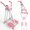 pink, variant on Ambifirner Air Walk Elliptical Exercise Machine for Home Gym:Air Walker Exercise machine Foldable Cardio Cross Trainer Glider with Adjustable Resistance LCD Display Fitness Equipment