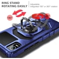 thumbnail image 5 of Nagebee Phone Case Compatible for Cricket Debut Smart (2022) with Tempered Glass Screen Protector (Full Coverage), Full-Body Protective [Military-Grade], Magnetic Car Ring Holder Durable (Blue), 5 of 6
