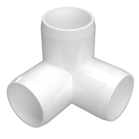 - FORMUFIT F1143WE-WH-4 3-Way Elbow PVC Fitting, Furniture Grade, 1-1/4