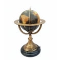 thumbnail image 5 of 10" World Map Globe, Handcrafted Antique Finish, Decorative Table Top, 5 of 12