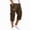 05# Brown, variant on HKYNLAG Cargo Shorts for Men Stretch Waist Below The Knee Long Shorts Relaxed Fit Hiking Capri Short Mulit Pockets Wine M