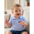 thumbnail image 5 of BemeyourBBs Toddler Baby Boy Back to School Shirt First Day of School Outfit Toddler Boy First Day of Kindergarten Outfit Short Sleeve Lapel Collar Letter Pencil Embroidery Summer Fall Shirts Tops, 5 of 9
