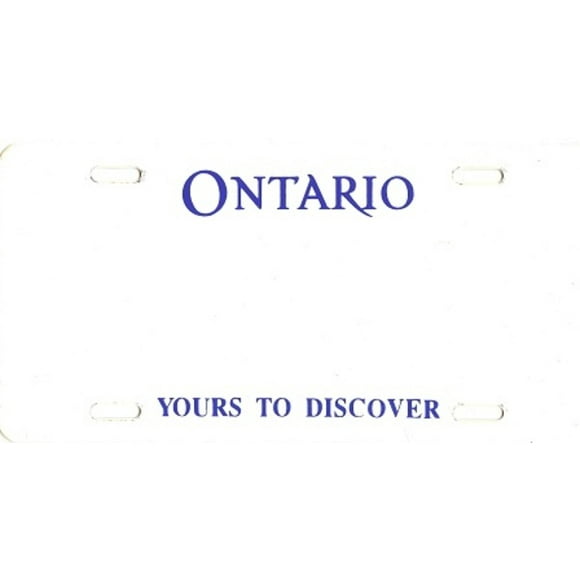 Design it Yourself Ontario Bicycle Plate. Free Personalization on Plate