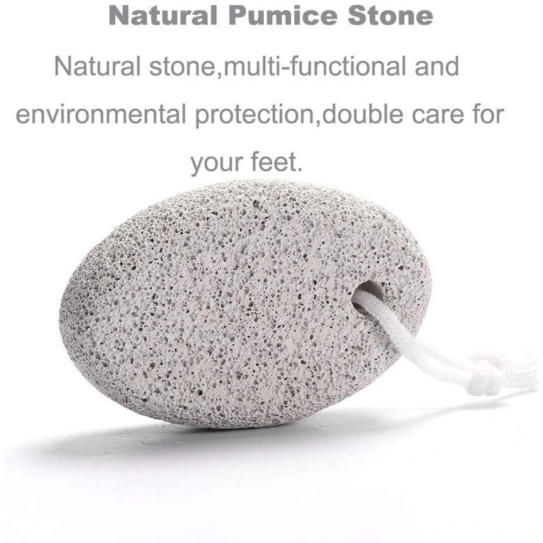 Salvmary 2 Pcs Pumice Stone for Feet Foot Scrubber for Hard Skin Pedicure Care Stone, Black