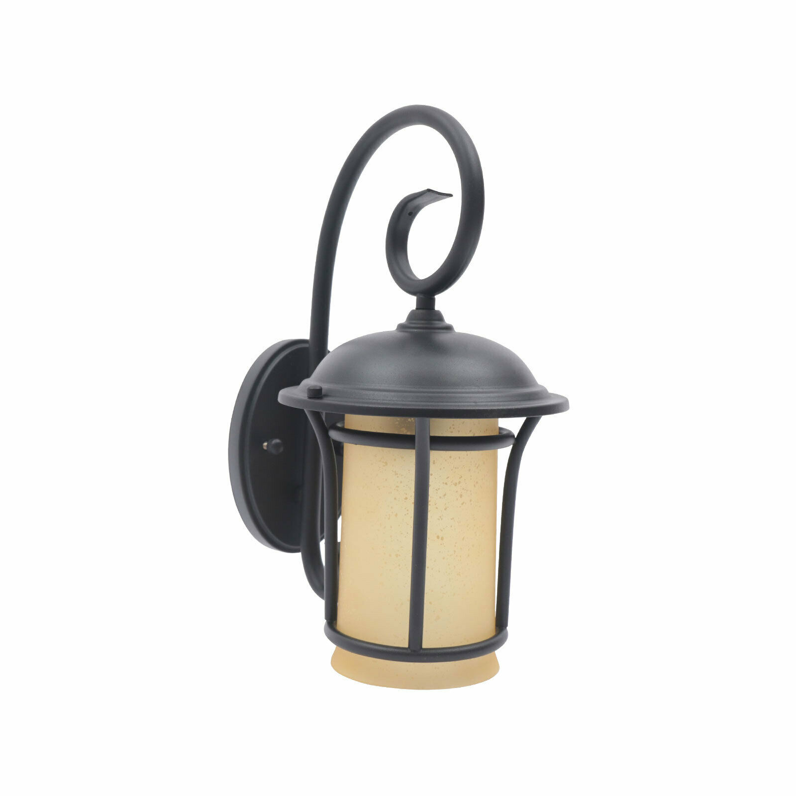 Exterior Wall Light Fixture Sconce Vintage Outdoor Retro Ground Glass Porch Lamp Outdoor Wall Light Exterior Wall Lantern Waterproof Sconce Porch Black Finshing Entryways Lighting Wall Mounted Lamp - image 5 of 10