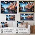 thumbnail image 4 of Designart "Capri Dreams Colorful Italy wall art" Italy Floater Framed Wall Art Living Room, 4 of 7