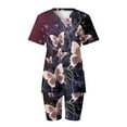 thumbnail image 4 of MKLEKYY Pantalones Cortos Para Mujer, Conjuntos De Dos Piezas Para Mujer, Camisetas De Manga Corta, Pantalones Cortos, Conjuntos Deportivos Para Correr Y Yoga., 4 of 4