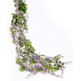 thumbnail image 7 of Coolmade Wisteria Artificial Flowers Garland, 4 Pcs Total 28.8ft Artificial Wisteria Vine Silk Hanging Flower for Home Garden Outdoor Ceremony Wedding Arch Floral Decor (Light Purple), 7 of 7