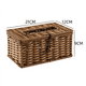 thumbnail image 5 of 2X Caja de pañuelos de imitación de ratán Caja de pañuelos Elegante decoración del hogar Caja de pañuelos de escritorio hecha a mano Caja de almacenamiento de servilletas 21X12cm, 5 of 8