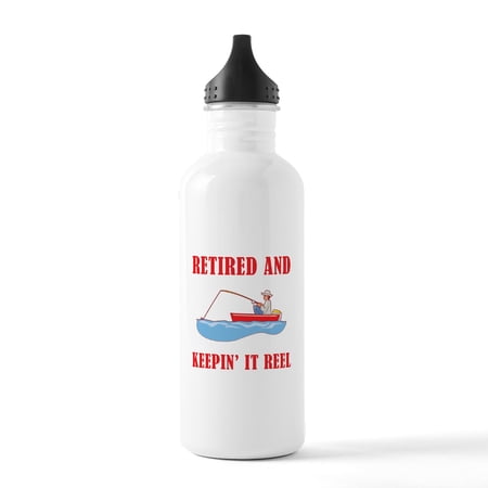 CafePress - Funny Fishing Retirement Stainless Water Bottle 1. - Stainless Steel Water Bottle Sports Bottle 1.0L