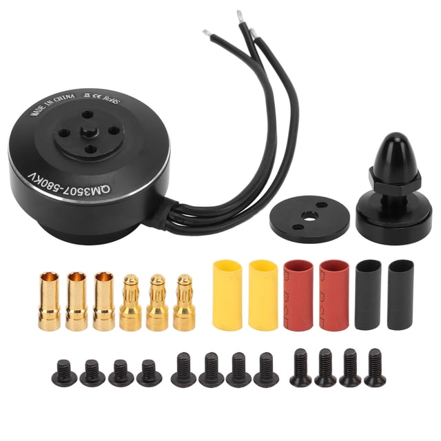 Motor sin escobillas impermeable 12N14P QM3507 580KV para accesorios de drones de Control remoto multirotor