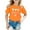 Orange, variant on XEGLSBU Shirts for Girls 12-14 Crop Top Kids Girls Cute Graphic Print Round Neck Short Sleeve Tee Summer Casual T Shirt Orange Size 7-8 Years