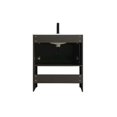 thumbnail image 3 of Elegant Kitchen and Bath Ira 30 Inch Single Bathroom Vanity In Mocha Brown, 3 of 13