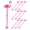 Rosy, variant on Miangastore Pink Plastic Drink Stirrer for Stirring Perfect for Parties and Everyday Use 12pcs