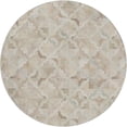 thumbnail image 2 of Addison Rugs Dream Shag Premium Machine Washable Transitional Scallop Diamonds Ivory Round Rug, 8' x 8', 2 of 8