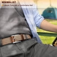 thumbnail image 4 of Cinturón elástico para hombre, cinturón trenzado tejido para hombre de 1 3/8 para golf, pantalones casuales, camisas y jeans, 4 of 7