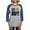 Heather/Blue, variant on CafePress - Play Doh Characters Long Sleeve T Shirt - Womens Baseball Tee