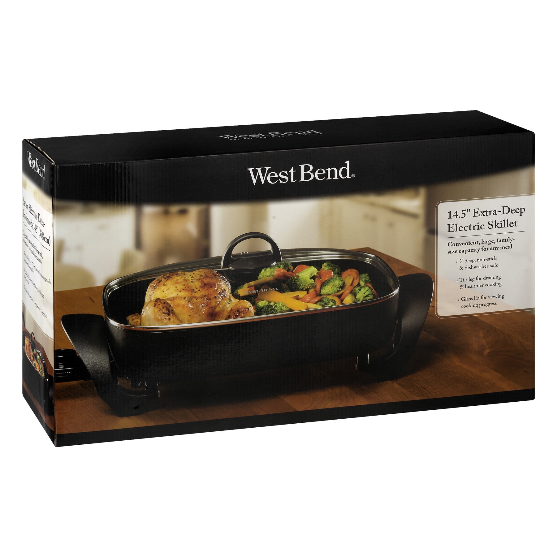 West Bend 72215 Extra-Deep 15-Inch Electric Skillet 