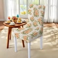 thumbnail image 5 of TSOVTHRID Rose Flower Print Chair Covers Set of 4 and Table Cloth, Stretch Chair Slipcovers Table Cloth Decor, Washable Removable Chair Protector Chair Covers for Dining Room, 5 of 7