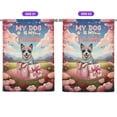 thumbnail image 2 of My Dog Is My Valentine Cute Australian Cattle Dog in Gift Box House Flag 28x40in Double Sided Heeler Lover Gifts Outdoor Decor - 3006, 2 of 5