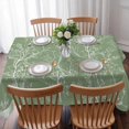 thumbnail image 3 of Sage Green Botanical Table Cloth Waterproof Tablecloths, Vintage Floral Plants Branch Tablecloth Dining Table Cover for Kitchen Party Tabletop Outdoor, Rectangle Tablecloth 60x84 Inch, 3 of 9
