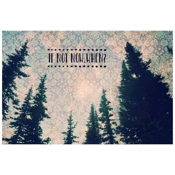 Marmont Hill Mh-Robdic-117-C-24 16" X 24" "If Not Now, When" Giclee Art Print On Stretched