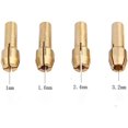 thumbnail image 2 of Wolfrail Brass Collet Set - 8 Pieces Brass Collet Brass Chuck Fits Dremel Rotary Tools Including 4 Size (1/1.6/2.3/3.2) mm, 2 of 5