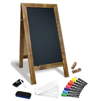 Better Office Products Magnetic Two-Sided Easel Chalkboard Deluxe Set