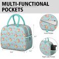 thumbnail image 6 of Womens Pioneer Flower Floral Print Pattern Lunch Box for Work,Insulated Lunch Bag for Women,Loncheras Para Mujer,Leakproof Adult Lunch Bag for Work,Beach,Travel,Picnic,Camping, 6 of 7