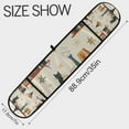 thumbnail image 3 of Yayeee Double Oven Mitt Kitchen Heat Resistant Baking 35" x7" Quilted Glove, Cats Reading Pattern, 3 of 6