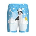 thumbnail image 5 of Naloa Collie in Bathtub Men's Short Pajama Pants, Lounge Comfort Shorts with Elasticized Waistband and Side Pockets - Small, 5 of 9