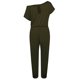 thumbnail image 2 of Guardurnaity Mono de manga corta con hombros cruzados para mujer Pantalones de una pieza de color sólido con bolsillos Vestidos ejercito verde XXL, 2 of 4
