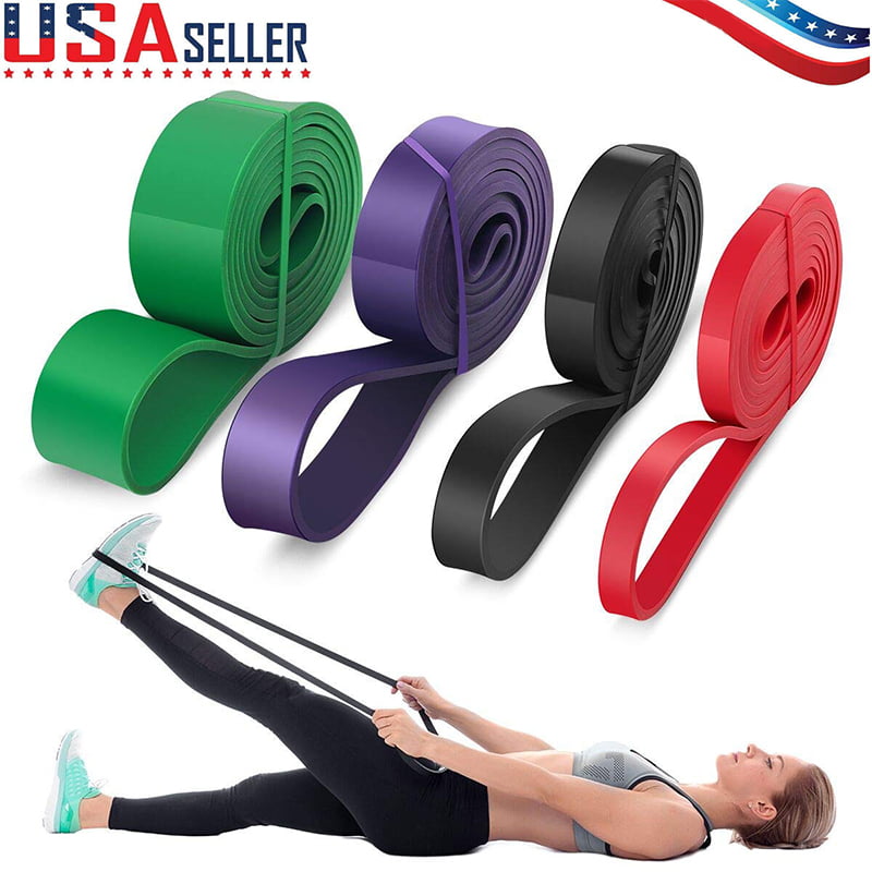 Details about   Resistance Bands Loop Set Strength Fitness Leg Gym Exercise Yoga Pull Up Workout 