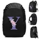 thumbnail image 3 of Mochila impermeable de 20 a 70 l con funda para lluvia, moderna, con letras de flores moradas, para deportes al aire libre, ciclismo, funda de seguridad para lluvia, para acampar y hacer senderismo, 3 of 5