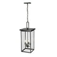 thumbnail image 5 of Millennium Lighting  Barkeley 1 Light Outdoor Hanging Lantern in Powder Coated Black with ClearGlass Shades 27 Inch - Powder Coat Brown, 5 of 5