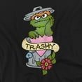 thumbnail image 2 of Sesame Street Oscar The Grouch Trashy Tattoo Unisex Adult T Shirt (2X-Large) Black, 2 of 7