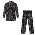 thumbnail image 5 of Xoenoiee Rose Flower Print Boys Outfit Kids Tuxedo Suit Set Teens Graduation Outfits Dress Wear Blazer Set Prom Outfit, Size 5-6 Years, 5 of 7