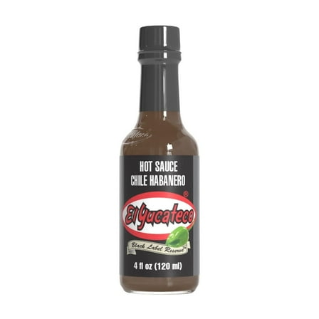 Pack of 12, El Yucateco Chile Habanero Hot Sauce, 4 oz