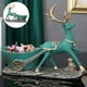 thumbnail image 4 of Estatua de ciervo de Navidad perfecl Llavero de escultura de ciervo Adorable resina creativa, 4 of 7